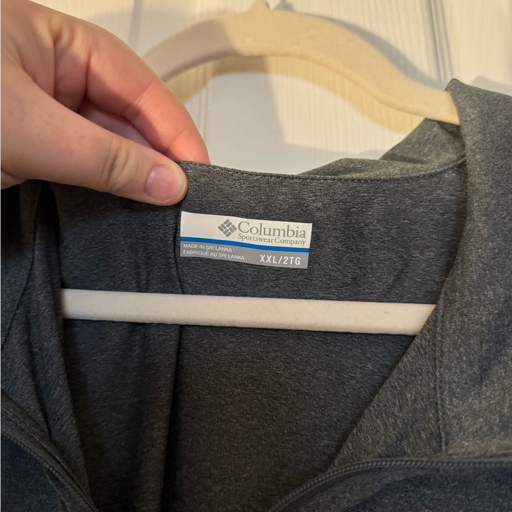 Columbia Charcoal Quarter-Zip Jacket